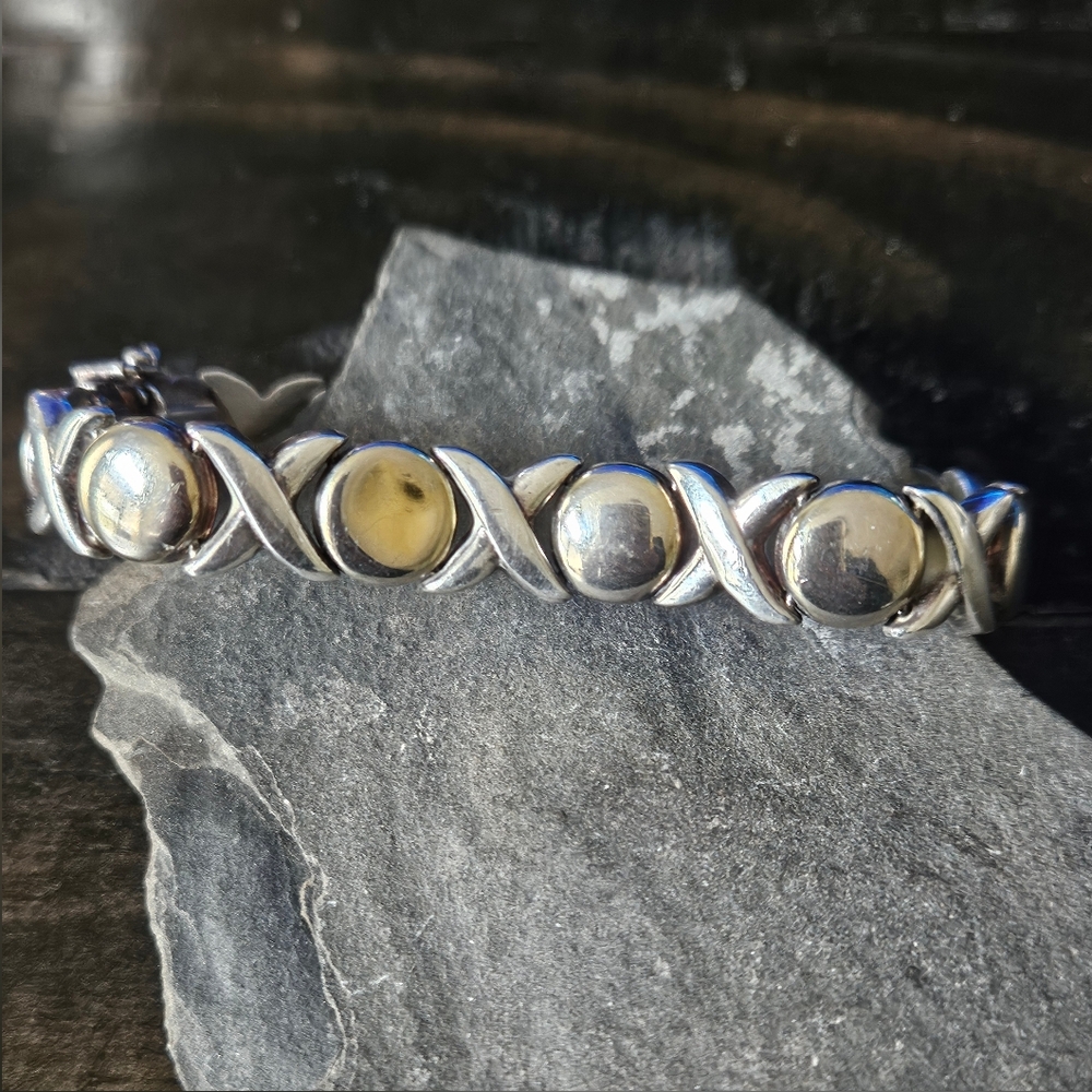 80s XOXO Sterling Silver Bracelet